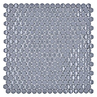 Mosaikfliese Hexagon CUBA HX4GM (29 x 29,5 cm, Grau, Matt)