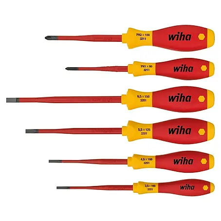 Wiha  Schraubendreher-Set SoftFinish Electric slimFix