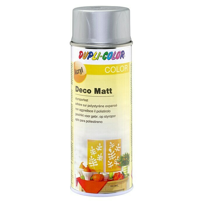 Dupli-Color Color Acryl-Lackspray Deco Matt (Silber, 400 ml, Matt)