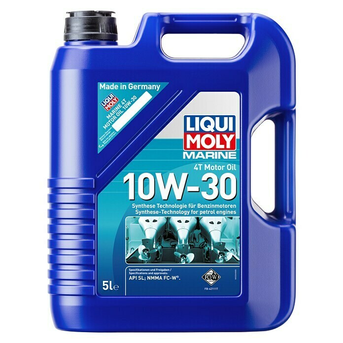 Liqui Moly Marine Motoröl 4T 10W-30Synthesetechnologie, 5 l Front View