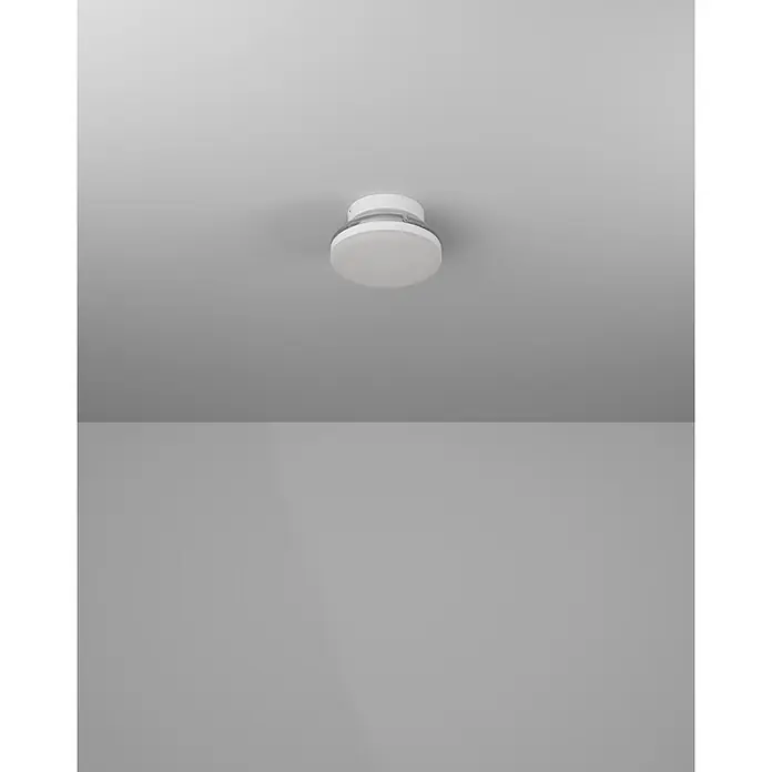 Eglo Deckenventilator Hovley - Weiß, 41 cm, Warmweiß - Weißer, runder Deckenrauchmelder mit mattem Diffusor.