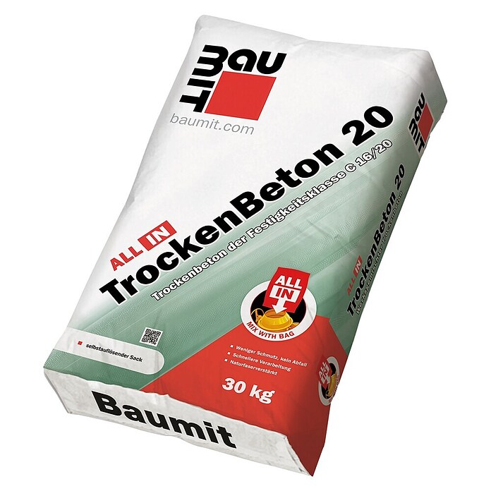Baumit Trockenbeton ALL IN 20 (30 kg, Körnung: 0 mm - 8 mm) | BAUHAUS