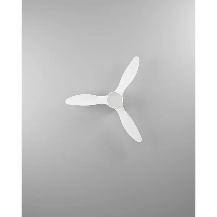Eglo Deckenventilator Baracarès - Weiß, 106 cm - Weißer Deckenventilator mit drei Blättern.