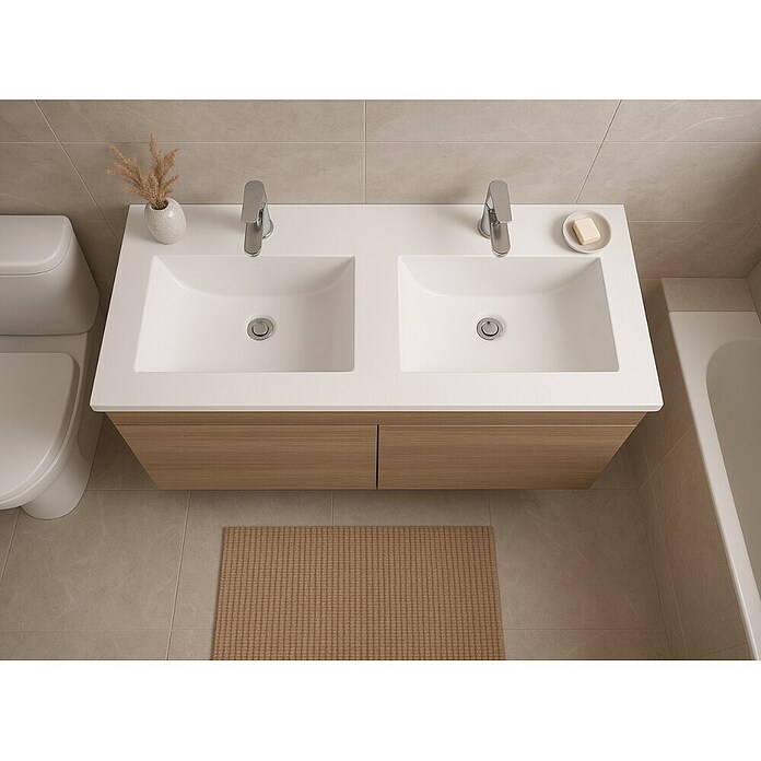 Lavabo París (120 x 46 cm, Blanco) | BAUHAUS