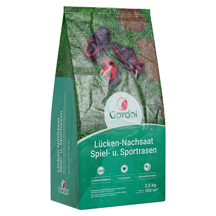Gardol Nachsaat-Rasen Spiel- & Sprot (2,5 kg, Saatgut ausreichend für: 150 m²) | BAUHAUS