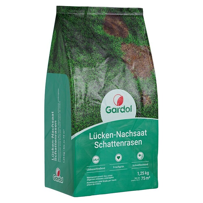 Gardol Nachsaat-Rasen Schatten (1,25 kg, Saatgut ausreichend für: 75 m²) | BAUHAUS