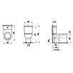 Laufen Pro Stand-WC (Ohne Spülkasten und WC-Sitz, Flachspüler, Senkrecht/Waagerecht, Weiß)