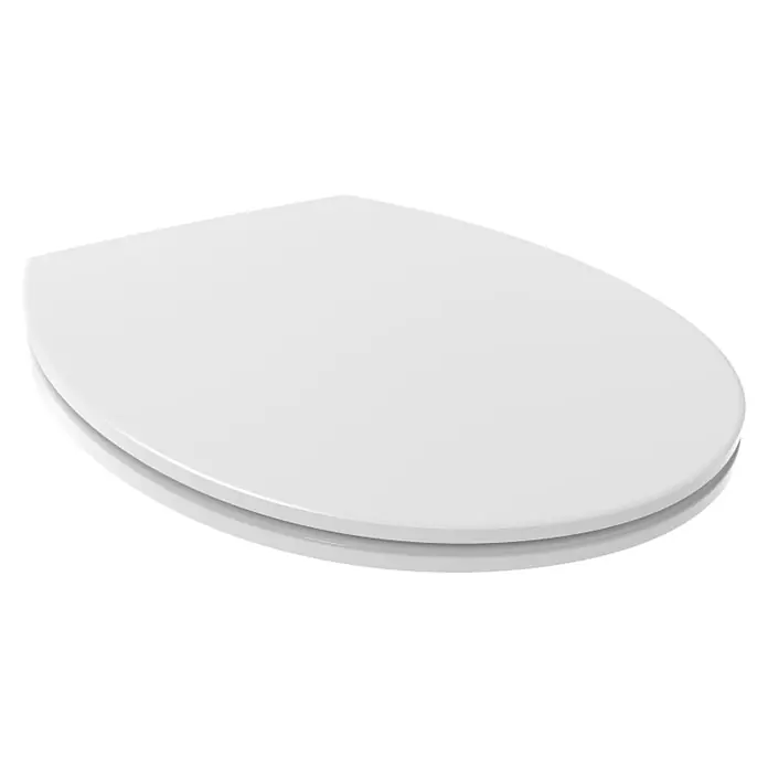 Kiamami Valentina WC-Sitz - Weiß, Mit Absenkautomatik - Weißer WC-Sitz mit Deckel.