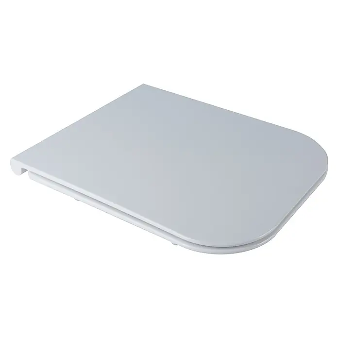 Kiamami Valentina WC-Sitz - Weiß, Mit Absenkautomatik - Weißer Toilettensitz mit Deckel.