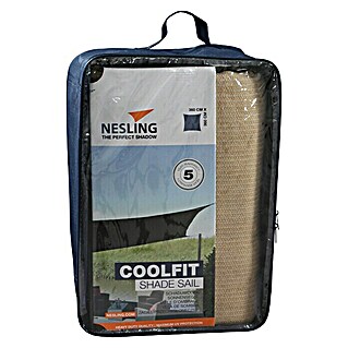 Nesling Sonnensegel Coolfit (L x B: 360 x 360 cm, Sand, Quadratisch)