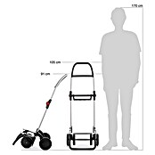 Rolser Carro de la compra I-MAX Chiara (L x An x Al: 45 x 66 x 53 cm, Capacidad de carga: 40 kg, Cuadros azul) | BAUHAUS
