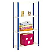 Simonrack Simonhome Metallregal (L x B x H: 30 x 100 x 160 cm, Traglast: 100 kg/Boden, Anzahl Böden: 4 Stk., Blau)