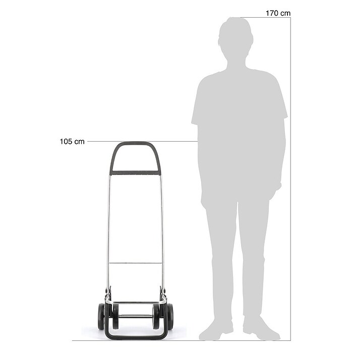 Rolser Carro de la compra Akanto MF 4 (L x An x Al: 41 x 117 x 56 cm, Capacidad de carga: 40 kg, Morado) | BAUHAUS