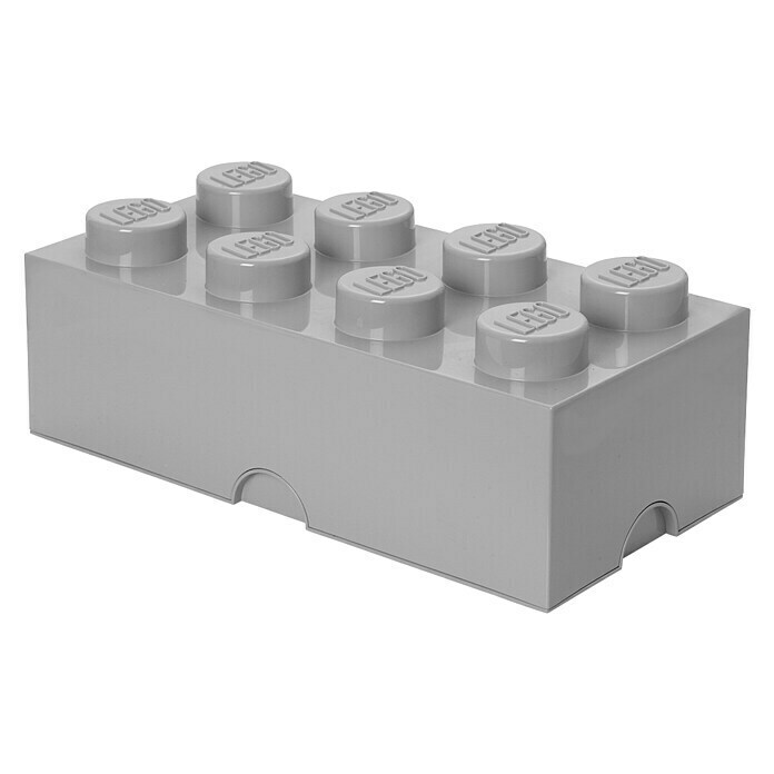 x x 50 B H: 25 cm, 18 | (L x Kunststoff) Brick Aufbewahrungsbox Lego BAUHAUS x Grau,