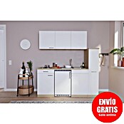 Respekta Cocina (180 cm, Con placa de dos fuegos, Blanco)