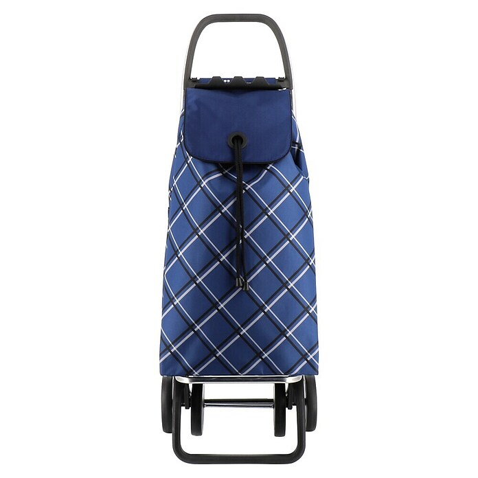 Rolser Carro de la compra I-MAX Chiara (L x An x Al: 45 x 66 x 53 cm, Capacidad de carga: 40 kg, Cuadros azul) | BAUHAUS