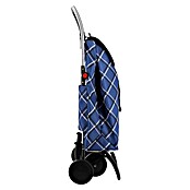 Rolser Carro de la compra I-MAX Chiara (L x An x Al: 45 x 66 x 53 cm, Capacidad de carga: 40 kg, Cuadros azul) | BAUHAUS