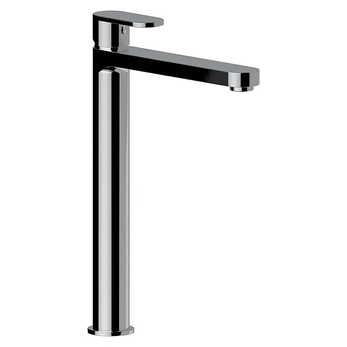 Kiamami Valentina Waschtischarmatur - Silber - Hohe, moderne Einhebel-Waschtischarmatur aus Chrom.