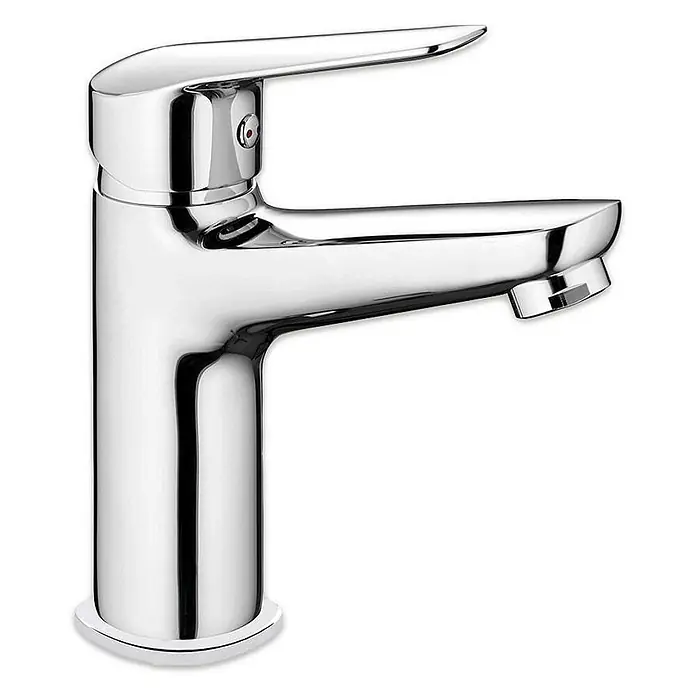 Kiamami Valentina Waschtischarmatur - Silber - Glänzender Chrom-Einhebel-Waschtischarmatur in modernem Design.