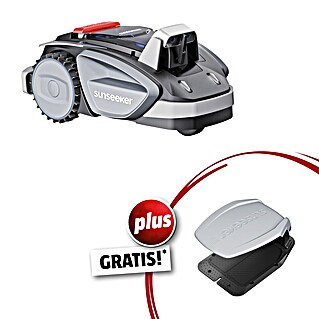 Sunseeker Mähroboter-Set V3 inkl. Garage (600 m², Schnittbreite: 18 cm, Kamera-gestützte Navigation)
