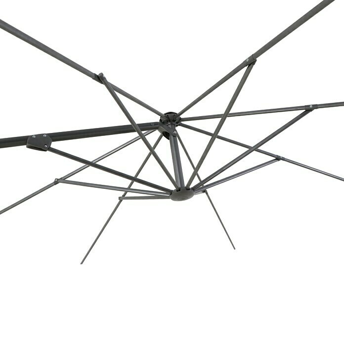 Sunfun Ampelschirmgestell (L x B: 300 x 300 cm, Aluminium, Rund)