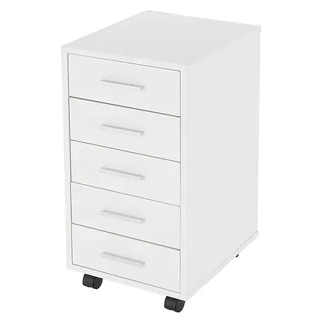 ML-Design  Rollcontainer Mobiler Bürocontainer mit Schubladen für Akten & Dokumente