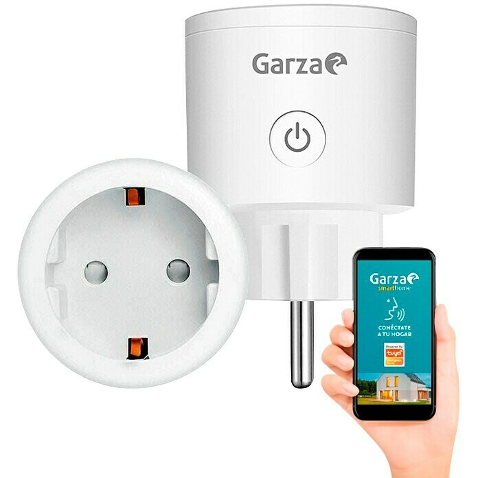 Garza Smart Home Enchufe inteligente y Controlador de riego (Azul,  Plástico, IP54, Ubicar)