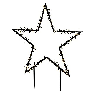 LED-Gartenstecker Stern (Außen, Netzbetrieben, Höhe: 102 cm, Warmweiß)