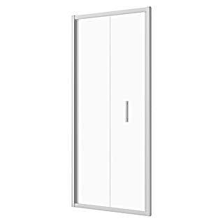 Sanotechnik Zložljiva vrata za tuš kabino Slim Line (80 x 200 cm, Krom, Vgradne dimenzije: 78-82 cm)