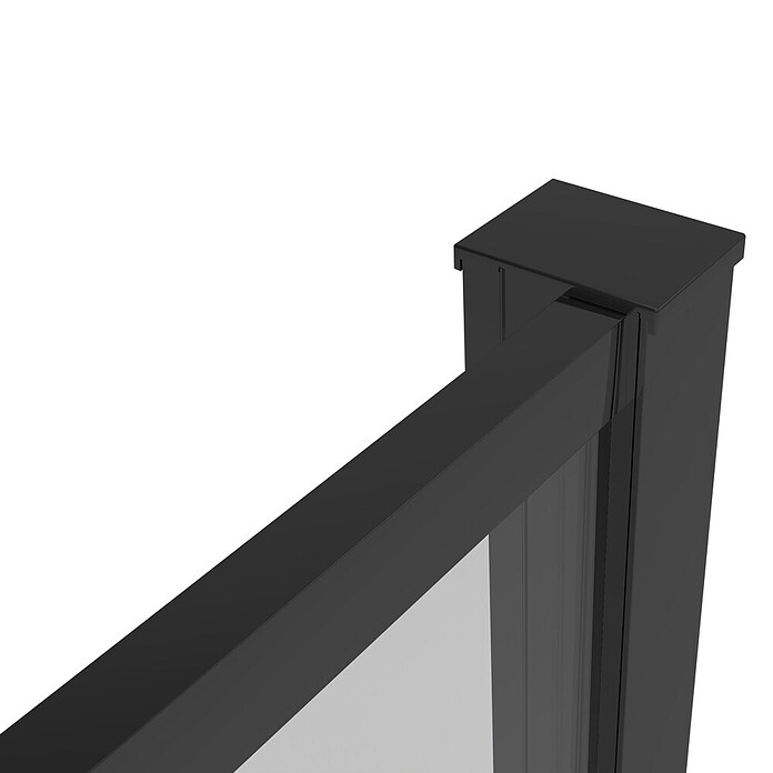 Sanotechnik Tuš stena fiksni del Slim Line  (100 x 200 cm, Debelina: 6 mm, Črna) | Tuš stene | Tuš kabine | Tuširanje | Kopalnica in sanitarije | Izdelki | BAUHAUS