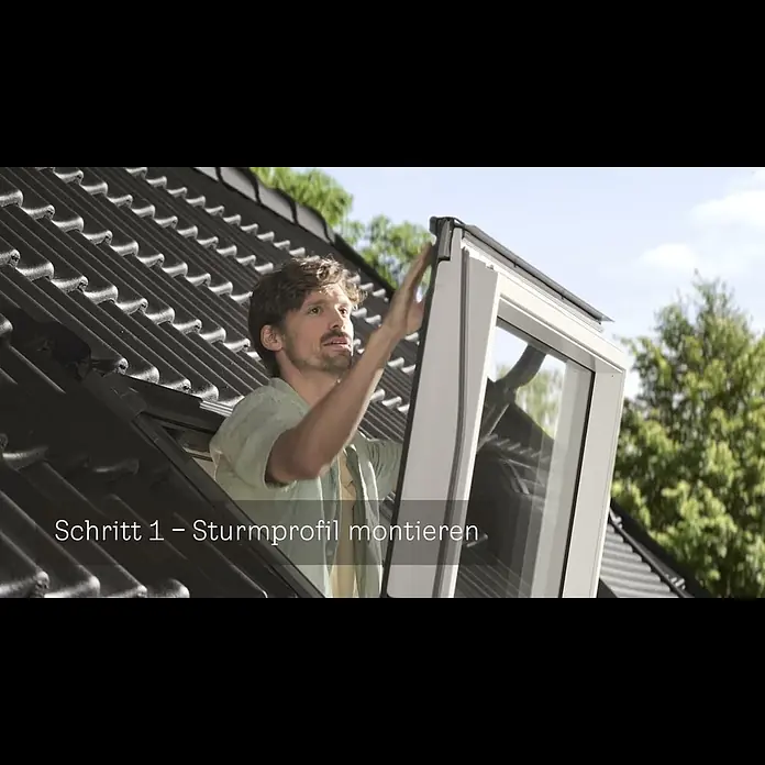 Velux Dachfenster-Rollladen Solar SSL CK06 0000K - Passend für Fenstergröße: CK06, C06, Passend für Fenstertyp: GGL, GGU, GPL, GPU, GHL, GHU, GZL, GLL, GLU, VU und VKU - VELUX Rollladen: Einbau am Dachfenster, von innen montieren: Schritt fr Schritt | DIY 