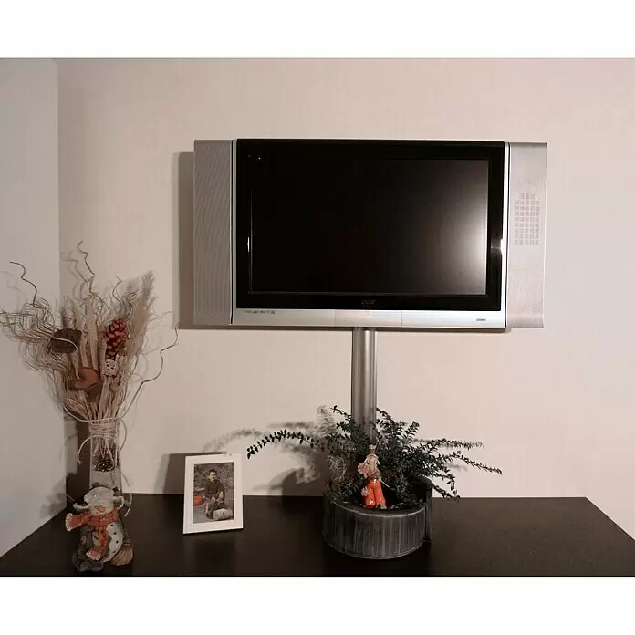 LCD-Kabelkanal - 100 cm, Schwarz - Anwendungsbeispiel