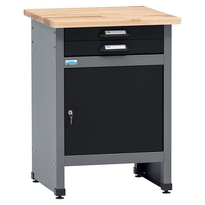 Küpper Delovni pult  (Do x Š: 60 x 60 cm, Delovna višina: 84 cm, Nosilnost: 300 kg, Število predalov: 2 kos) | Delovni pulti | Oprema za delavnice | Orodja in stroji | Izdelki | BAUHAUS