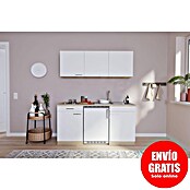Respekta Cocina (Ancho: 150 cm, Con placa de dos fuegos, Blanco)