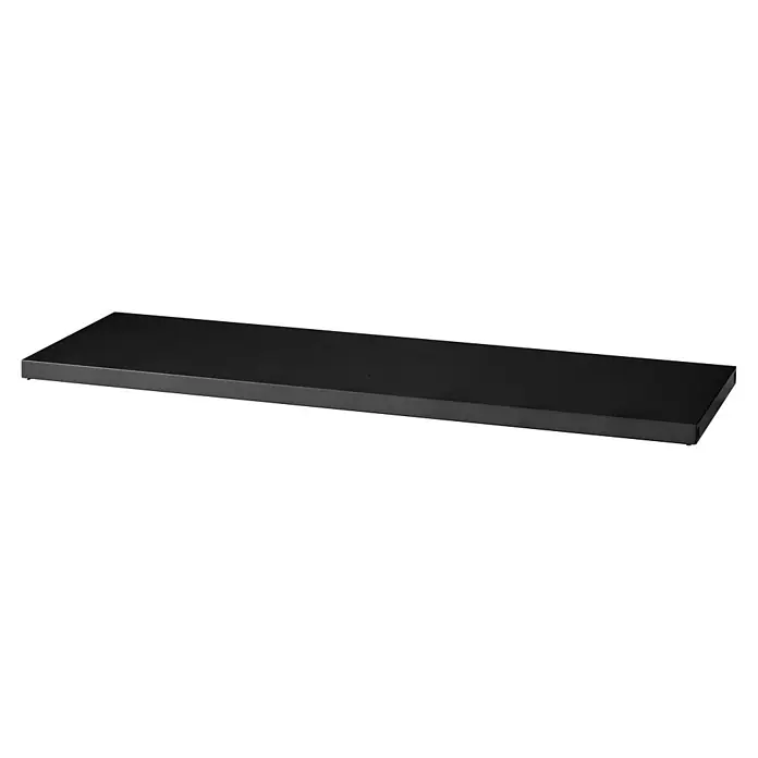 Küpper Profi Modul System Fachboden Groß - L x B: 165 x 56 cm, Schwarz - Langes, schmales, schwarzes, rechteckiges Podest oder Regal mit matter Oberfläche.