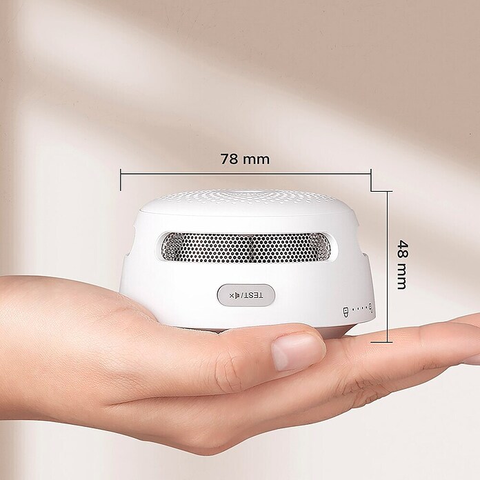 Simonrack Ecofire Detector de humo Smart (Diámetro: 78 cm, Duración de batería: 1 años, Señal de alarma: 85 dB) | BAUHAUS