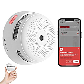 Simonrack Ecofire Detector de humo Smart (Diámetro: 78 cm, Duración de batería: 1 años, Señal de alarma: 85 dB)