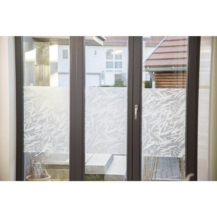 D-c-fix Static Premium Glasfolie, per meter (Breedte: 90 cm, Transparant, Statisch hechtend)