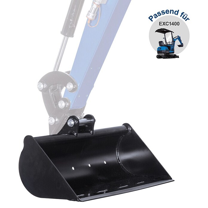 Scheppach Cuchara para taludes (Ancho: 700 mm, Específico para: Miniexcavadora Scheppach EXC1400) | BAUHAUS