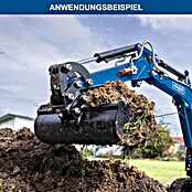 Scheppach Cuchara para taludes (Ancho: 700 mm, Específico para: Miniexcavadora Scheppach EXC1400) | BAUHAUS
