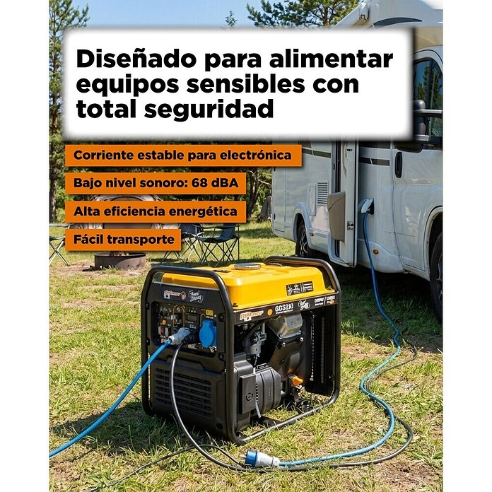 ITC Power Generador GG32XI (3 kW, Volumen del depósito: 10 l, Consumo: 1,83 l/h) | BAUHAUS