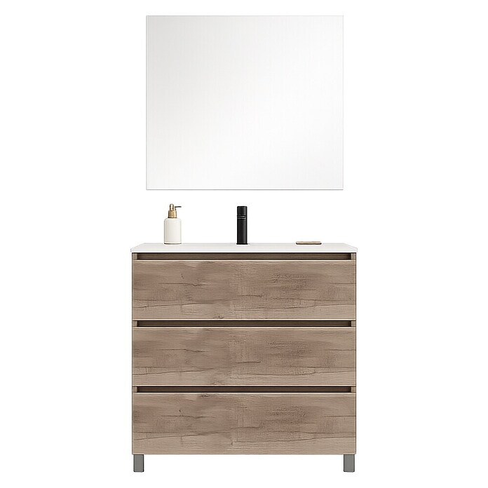 Conjunto de mueble de baño Inter (Ancho: 80 cm, Nebraska, 3 pzs.) | BAUHAUS