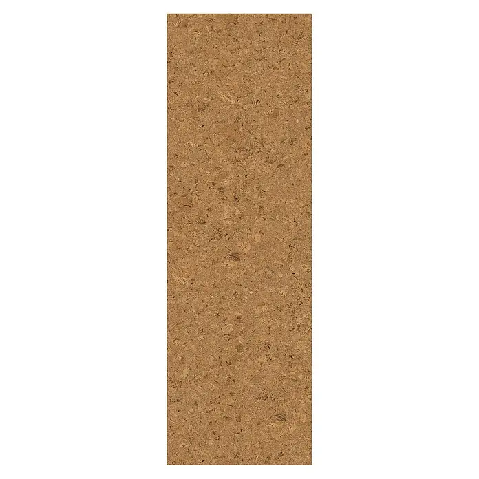 Corklife Studiostyle Korkboden - Evora, 905 x 295 x 10,5 mm - Strukturierte hellbraune Korkoberfläche mit dunkleren und helleren Partikeln.
