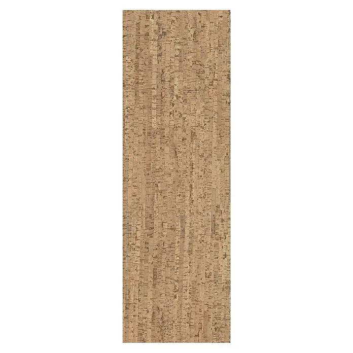 Corklife Studiostyle Korkboden - Sagres Creme, 905 x 295 x 10,5 mm - Naturhellbraune Korkoberfläche mit subtilem vertikalem Dielenmuster und dunkleren Sprenkeln.