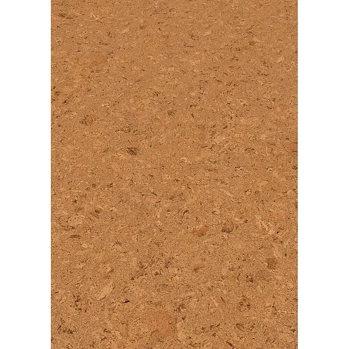 Corklife Studiostyle Korkboden - Evora, 905 x 295 x 10,5 mm - Hellbraune Korkoberfläche mit sichtbarer körniger Textur.