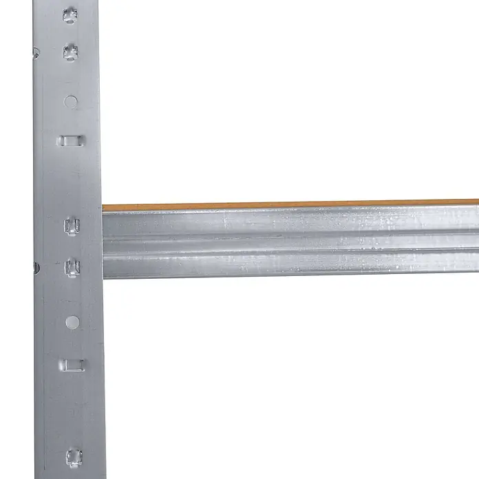 shelfplaza Schwerlastregal HOME - H x B x T: 115 x 80 x 50 cm, Traglast pro Boden: 175 kg, Stecken, verzinkt - Verzinkter Metallregalpfosten und -träger mit Holzregalboden.