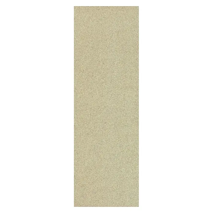 Corklife Korkboden Earth Tons - Grit Weiß, 905 x 295 x 10,5 mm - Helle beige Recyclingpapier- oder Kartonstruktur mit sichtbaren Fasern und dunklen Sprenkeln.