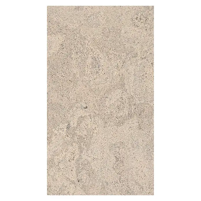 Corklife Studiostyle Korkboden - Abrantes Weiß, 905 x 295 x 10,5 mm - Helle beige granulare Oberflächenstruktur mit grauen Sprenkeln, Naturstein oder Beton ähnelnd.