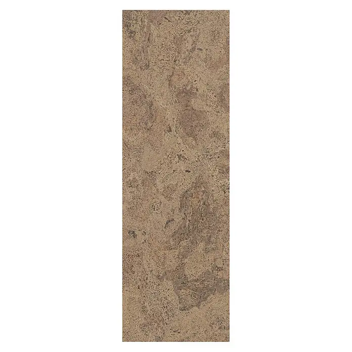 Corklife Studiostyle Korkboden - Algarve Creme, 905 x 295 x 10,5 mm - Korkbodenplatte mit naturbrauner, strukturierter Oberfläche und dunkleren melierten Details.