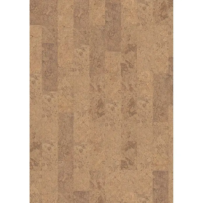 Corklife Studiostyle Korkboden - Algarve Creme, 905 x 295 x 10,5 mm - Korkboden in warmen Beige- und Brauntönen, im Dielenmuster verlegt.